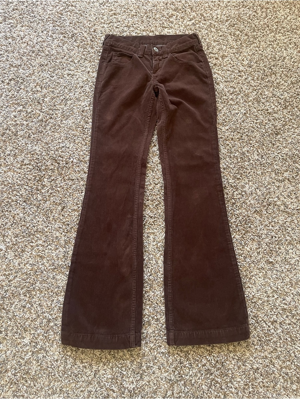 Brandy Melville Brown Corduroy Boot Cut Pants